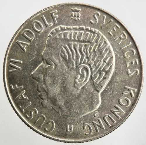1965年スウェーデン 1クローナ銀貨 | 良質コレクターズグレード
