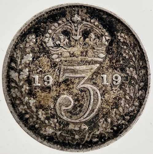 1919年 ジョージ5世 スリーペンス銀貨 | コレクターズグレード