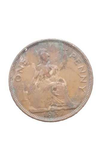 ?1 ペニー ジョージ 6 世 3 枚コイン。1937 年。イギリス???? コイン??希少コレクターズアイテム。 23,100円