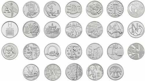 2019 A - Z アルファベット 10ペンス 英国 10ペンス硬貨コレクション 未流通 20,075円