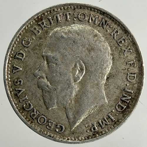 1917年 ジョージ5世 スリーペンス銀貨 | 良質コレクターズグレード
