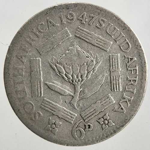 1947年南アフリカ 6ペンス銀貨 | コレクターズグレード