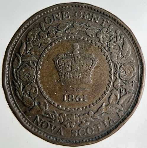 1861年カナダ・ノバスコシア州1セント硬貨｜コレクターズグレード