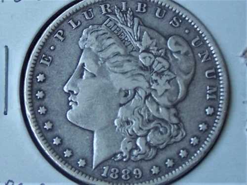 1889-0 モルガン シルバードル エラー VAM 6 ダブル日付（再パンチ日付） 1 & 8 VF