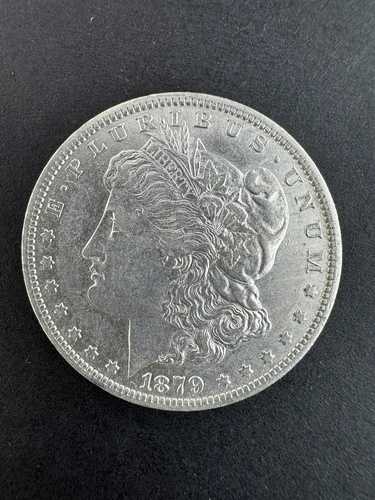 1879年製 モルガン銀貨！ニューオーリンズ造幣局発行！AUの厳選詳細！オールドコイン！