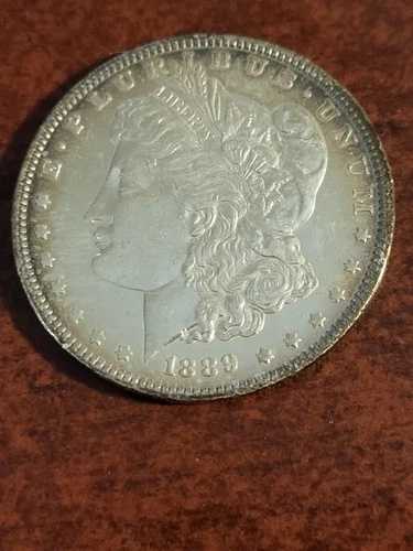 1889年モルガン銀貨、フィラデルフィア、美しい色調 inv10 s71g