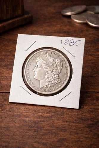 1885年モルガン銀貨（ミントマークなし）