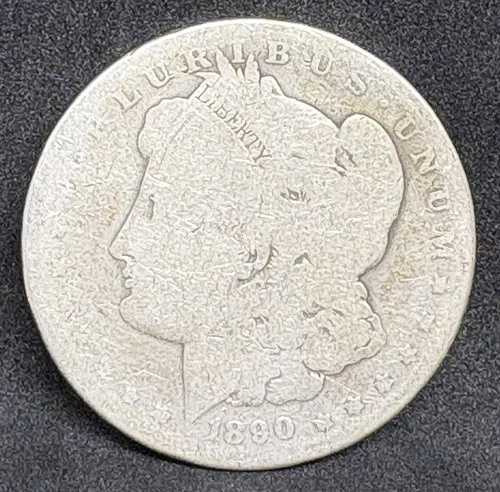 1890-O モーガン銀貨、状態不良～普通、低価格！