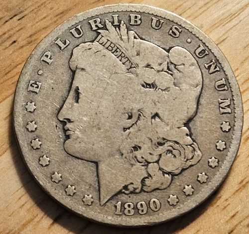 1890 O モーガン シルバー ダラー リバティ ヘッド 1 ドル コイン ニューオーリンズ造幣局 非常に素晴らしい!