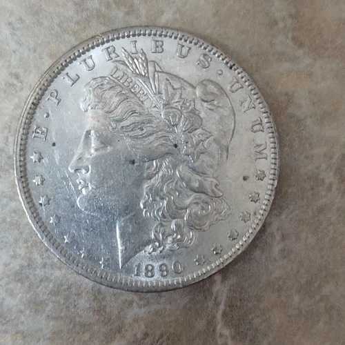 1890年 モルガン銀貨 1ドル 米国貨幣 90%銀 流通 未鑑定
