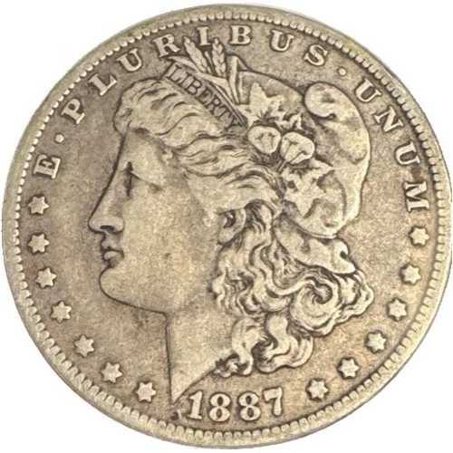 1887-O モーガン $1 ? 銀90% ? 非常に良好な状態 (VF)