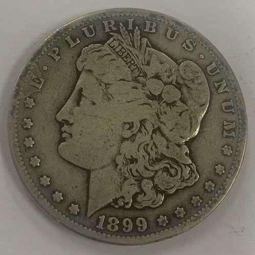 1899年S米国モルガン銀貨 ~ $1 ~ 希少 ~ 重要日付 ~ コレクター向けコイン