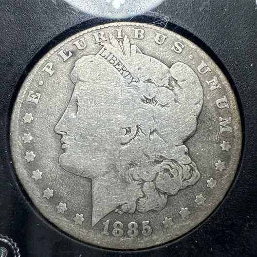 1885 O モルガン銀貨。