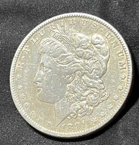 1891年 P モーガン S$1 ~ 本物 ~ 90% 銀 ~ 米国コレクター/投資用コイン
