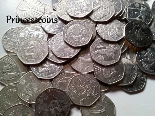 2012年英国オリンピック流通50ペンス硬貨コレクション