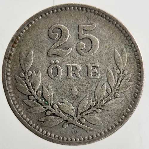 1919年スウェーデン 25オーレ銀貨 | コレクターズグレード