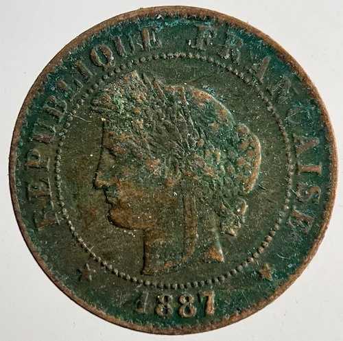 1887 フランス国連 1 サンタイム コイン |ファインコレクタブルグレード 22,330円