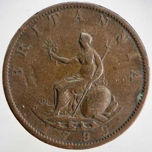 1799年 ジョージ3世 ハーフペニー | イギリス硬貨 | コレクターズグレード | a1839