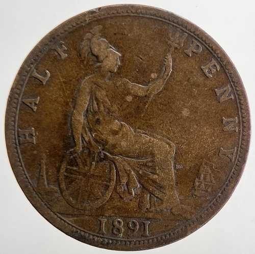 1891年 ビクトリア ハーフペニーコイン | 良質コレクターズグレード | a9411