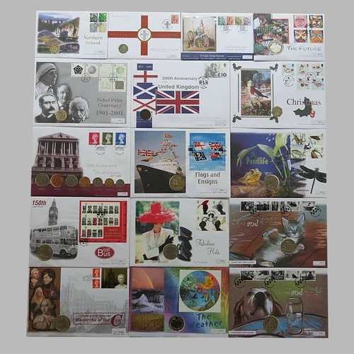 2001年 50p ?1 ?2 ?5 $1 クラウンコインカバー - イギリス初カバー-