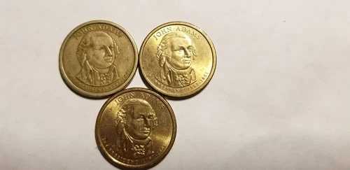 希少なアンティーク ジョン・アダムス 1ドル硬貨 3枚セット 1797-1801 - 2007 P and D 78,045円