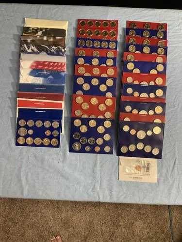 1992-2019 未流通コインセット P 1枚と D 1枚 19年間 West Point Penny USA で