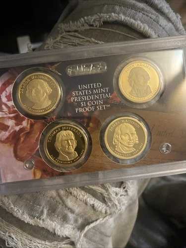 2007-S アメリカ合衆国造幣局 大統領記念 1ドル硬貨 プルーフセット - 箱・品質保証書なし