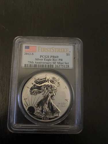 2012-S リバースプルーフ シルバー イーグル PCGS REV PR69 75周年記念 SFミントセット