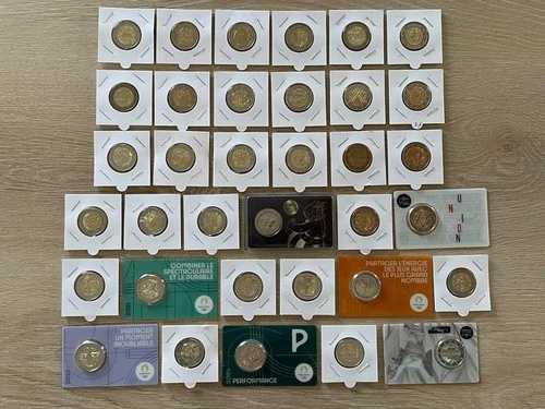 ロット フランス 2007～2025 - 35個 - 2ユーロ記念品 新品 79,255円