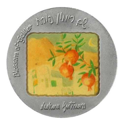 ガリラヤの花 銀製イスラエルメダル 62g アート絵画