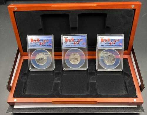 2011 2012 20ドル カナダ シルバー カヌー ポーラーベア & ラスト ペニー 3枚セット MS70 ANACS|WORLD RESOURCE【QUEEN店】