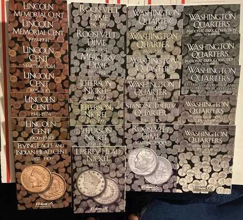 38種類のコインフォルダーセット - インディアンヘッドセントから大統領ドルまで｜WORLD RESOURCE【QUEEN店】