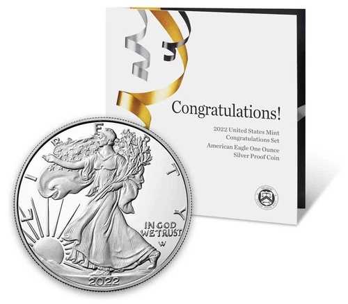 2022年 Wプルーフ 1ドルアメリカンシルバーイーグル 3枚セット（おめでとうございます） 82,280円