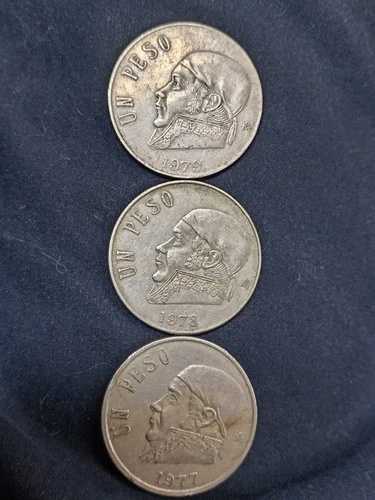 *セット 1 ペソ 大恐慌前コインセット 1977年、1978年、1979年、Mx。希少で貴重なコイン