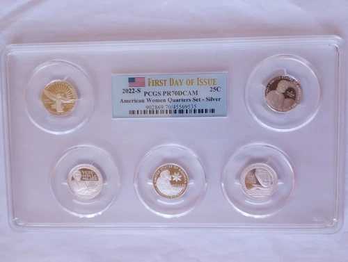 2022-S 25セント シルバー アメリカンウィメンズ 5枚セット PCGS PR70DCAM FDOI