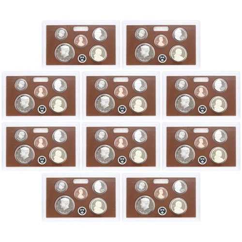 2021 S 部分プルーフセット 10 パック ケネディダイム ニッケル セントドル CN-クラッド US 同様-|WORLD RESOURCE【QUEEN店】