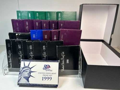 24セット ESTATE LIQUIDATION 1973-1999 米国プルーフセットグループ、20年以上 130枚のコイン|WORLD RESOURCE【QUEEN店】