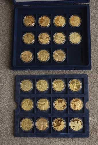 偉大なる英国軍指導者たち 24枚のプルーフコイン ピエドート金メッキセット｜WORLD RESOURCE【QUEEN店】 65,945円
