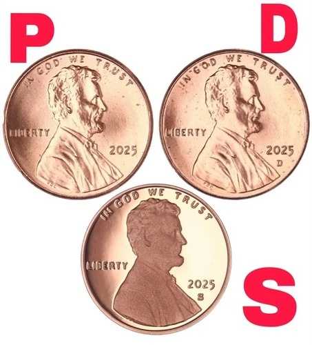 2025 P D S リンカーンシールドセントイヤーセットプルーフ＆BU未流通US 3コインロット%