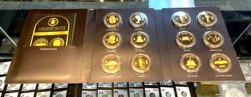 2022年 古代エジプト 12 24k メッキセット 書類ブック CD51