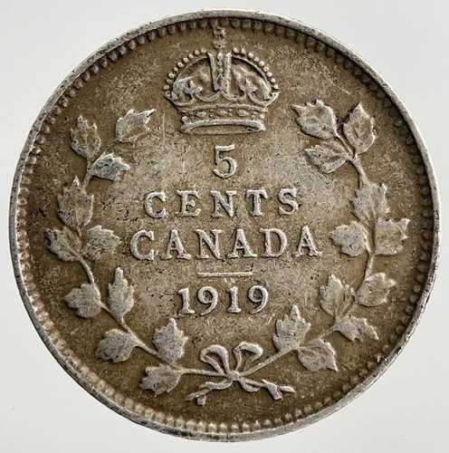 1919年カナダ5セント銀貨｜コレクターズグレード 26,928円