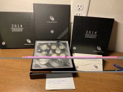 2014年限定版シルバープルーフセット（COAトーニング付き）