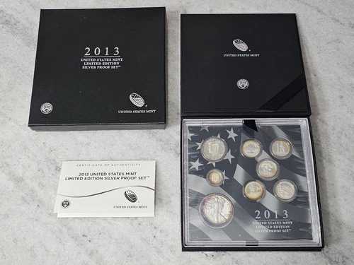 2013年 シルバー 米国造幣局 限定版プルーフセット OGP COA付き アメリカンイーグル #1