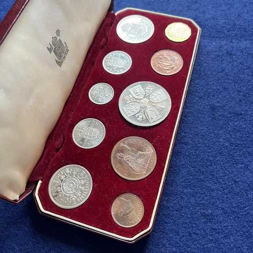 1953年 エリザベス2世戴冠式 プルーフコイン 10枚セット オリジナルケース入り 英国製 良好 2E366