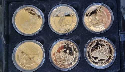 2014年 第一次世界大戦100周年記念 ゴールデンクラウン 金メッキコイン 12枚セット