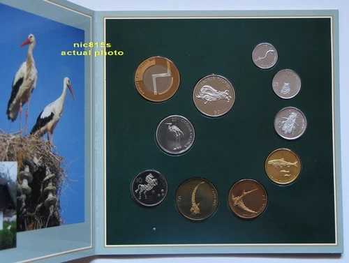 スロベニア、2003 年公式ミントセット、プルーフ、通貨: トラール、10 枚のコイン、非常に希少!｜WORLD RESOURCE【QUEEN店】