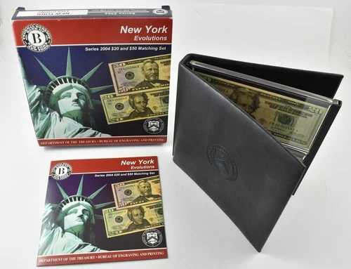 2004年 $20/$50 ニューヨーク FRN マッチングセット Bureau Of Engraving W/ OGP *7915