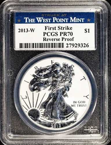 2013-W 1オンス シルバー アメリカンイーグル PCGS PF70 & MS70 2枚セット