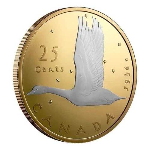 カナダ - 2025年 ロストデザイン - エマニュエル・ハーンのグース 2オンス 金メッキ銀貨