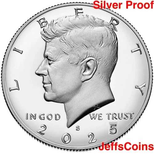 2025 S ジョン・F・ケネディ 999 シルバー プルーフ ハーフダラー ミント JFK 50セント 未使用 77,440円